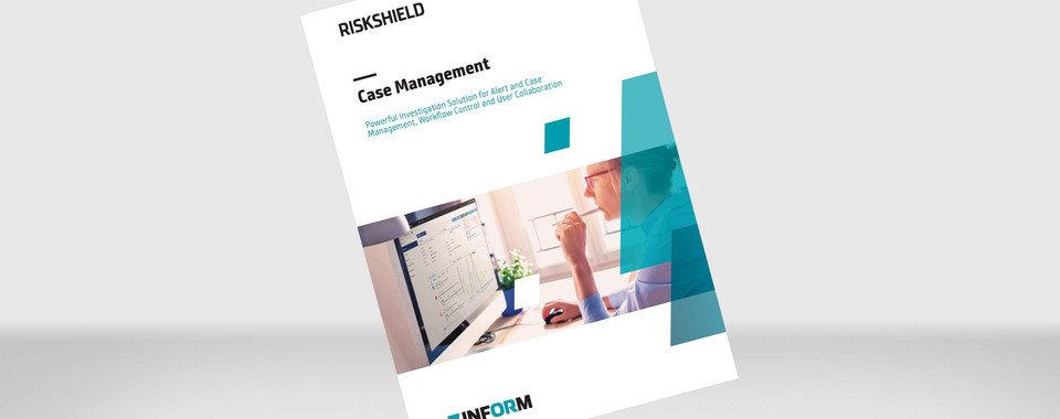 Visualization of the Brochure "RiskShield Case Management"