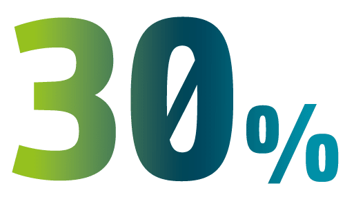 Zahl 30%