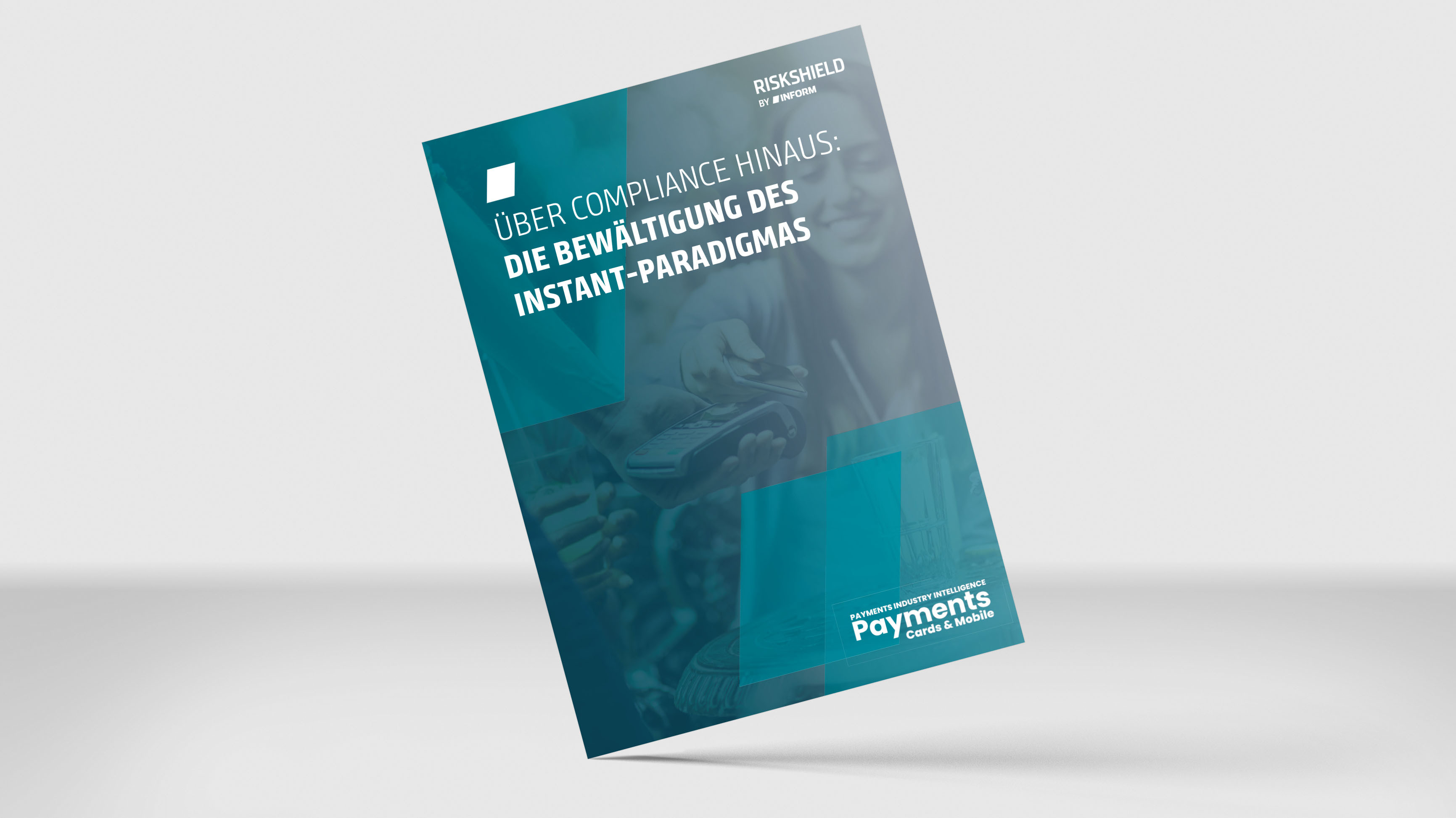 Mockup unseres White Papers "Über Compliance hinaus: Die Bewältigung des Instant-Paradigmas"
