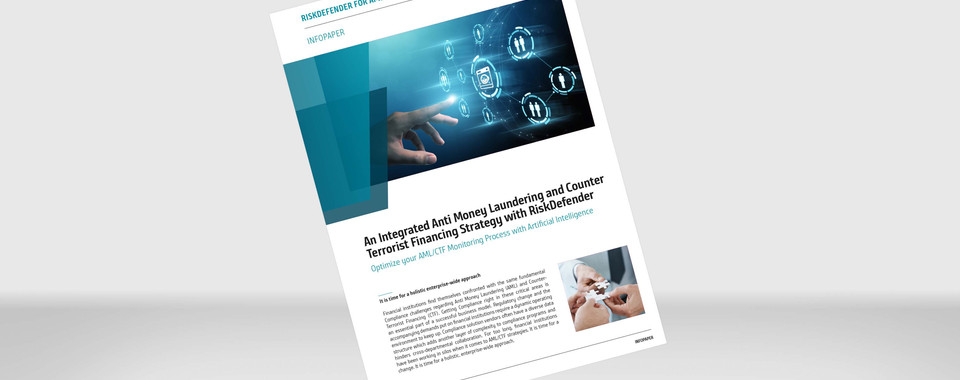 Visualization of the RiskDefender Info Paper "An Integrated Anti Money Laundering an d Counter Terrorist Financing Strategy"