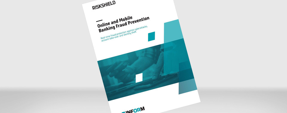 Visualization of the Brochure "RiskShield for Fraud Prevention in Online and Mobile Banking"