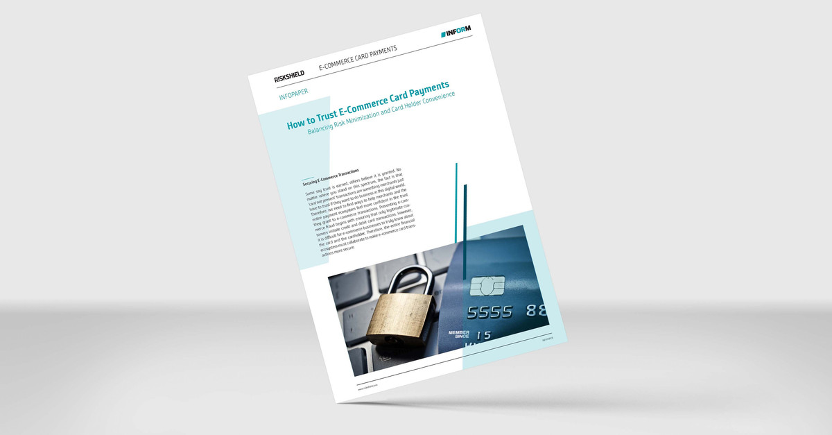 Paper: How to trust e-Commerce Card Payments - INFORM