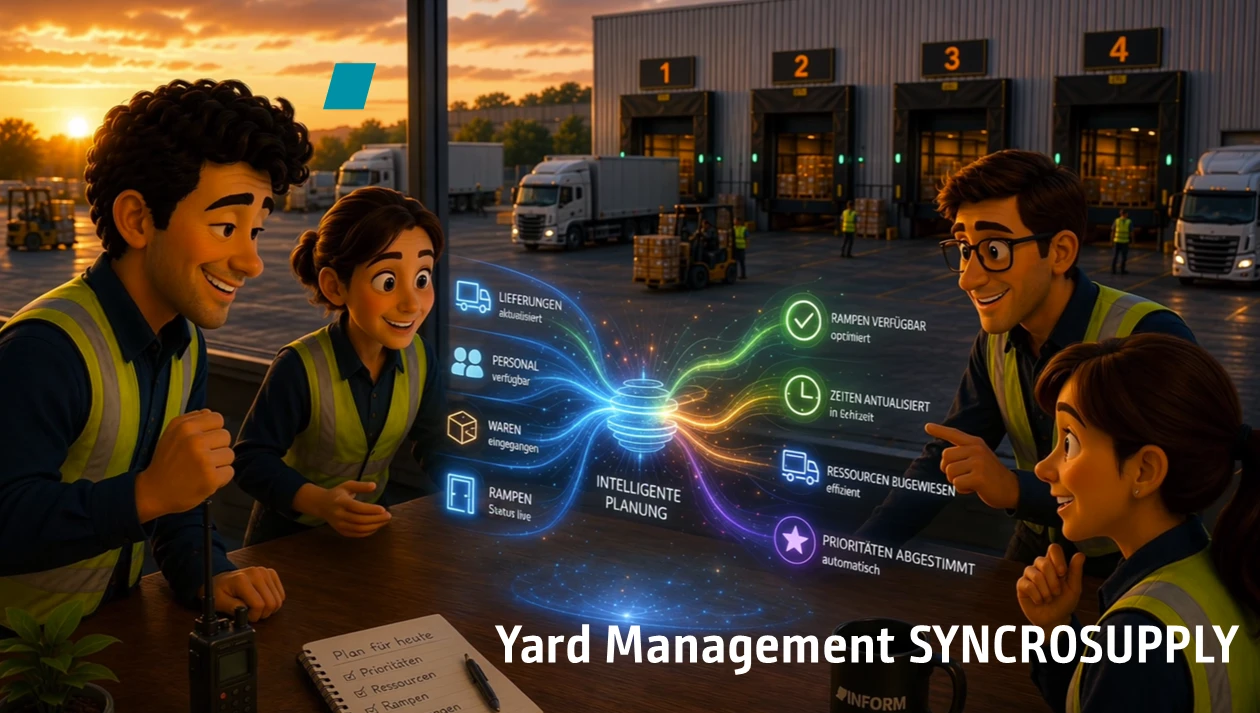 So funktioniert Yard Management mit INFORMs Softwarelösung SYNCROSUPPLY