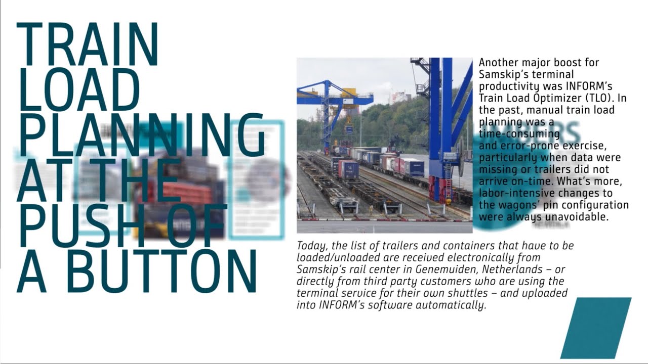 Samskip: Setting the New Standard for Intermodal Terminal Operations