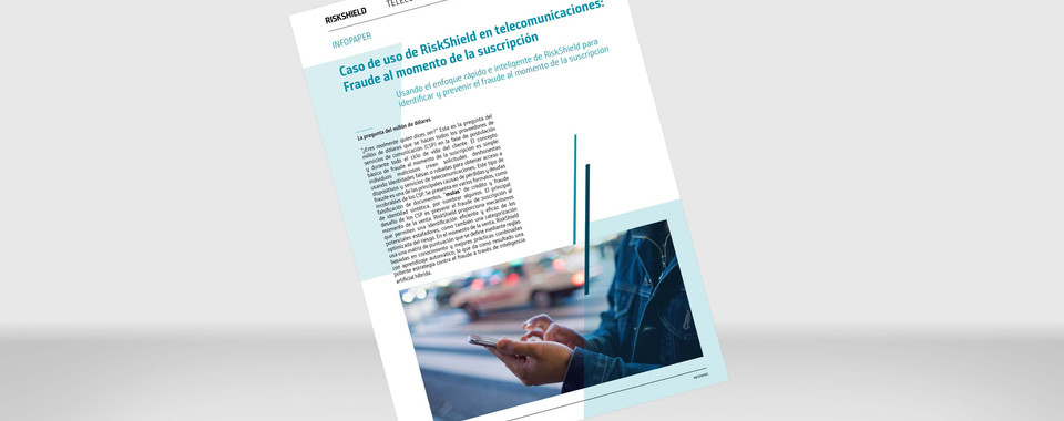 Visualización del Infopaper “Caso de uso de telecomunicaciones: Fraude al momento de la suscripción”