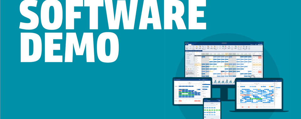 Software demo showcasing a user-friendly interface on multiple devices, including desktop, tablet, and mobile.