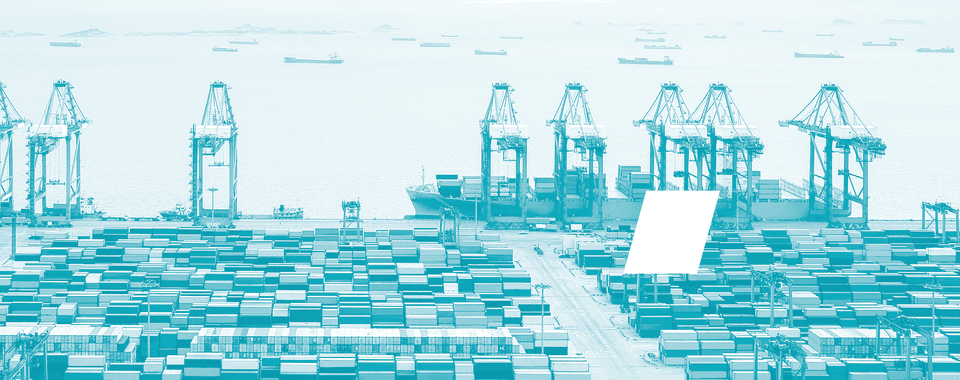 Maritime Container Terminal View
