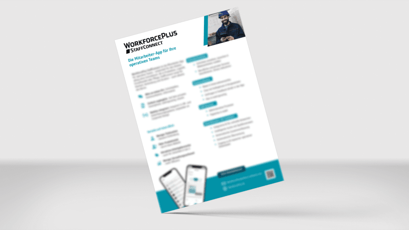 Info Paper WorkforcePlus StaffConnect – Die Mitarbeiter-App für Ihre operativen Teams 
