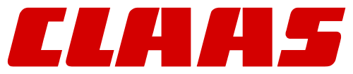 Logo of CLAAS, manufacturer of agricultural machinery