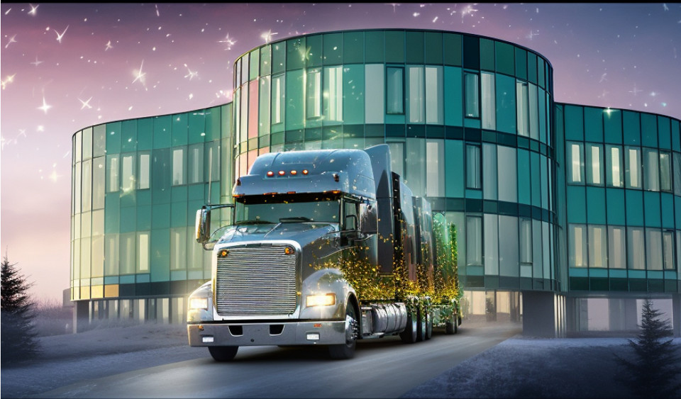 truck chistmas angel - added photo of building of INFORM