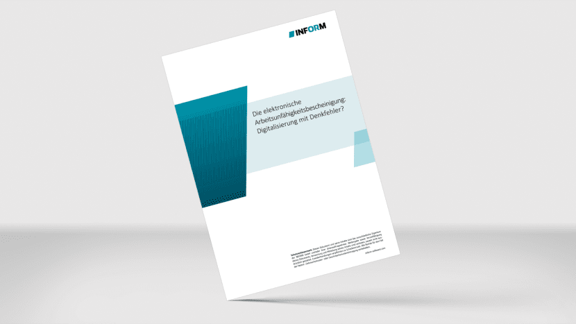 Info Paper Workforce Management Arbeitsunfähigkeitsbescheinigung