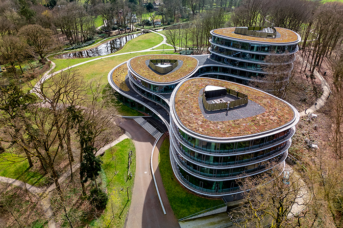 Triodos Bank headquarters, representing sustainable banking and financial crime prevention with RiskShield.