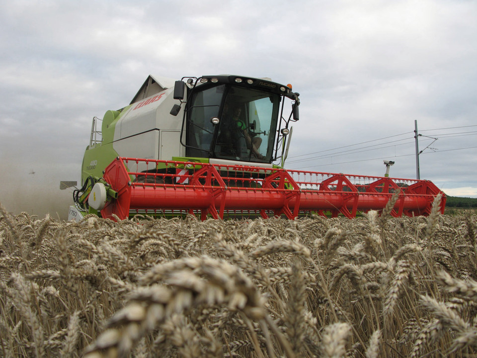 Logo of CLAAS, manufacturer of agricultural machinery