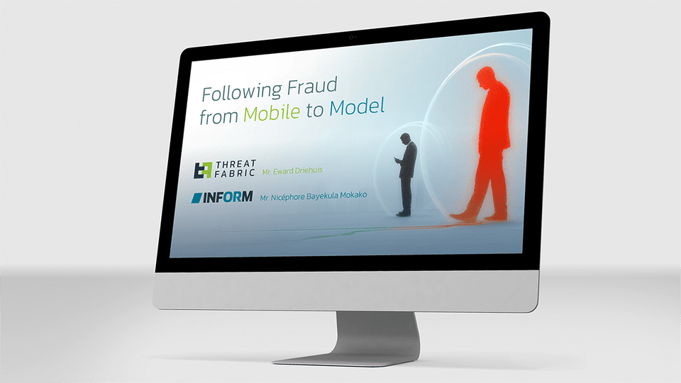 Visual of our Webinar Recording: "On-Demand Webinar: Following Fraud from Mobile to Model"