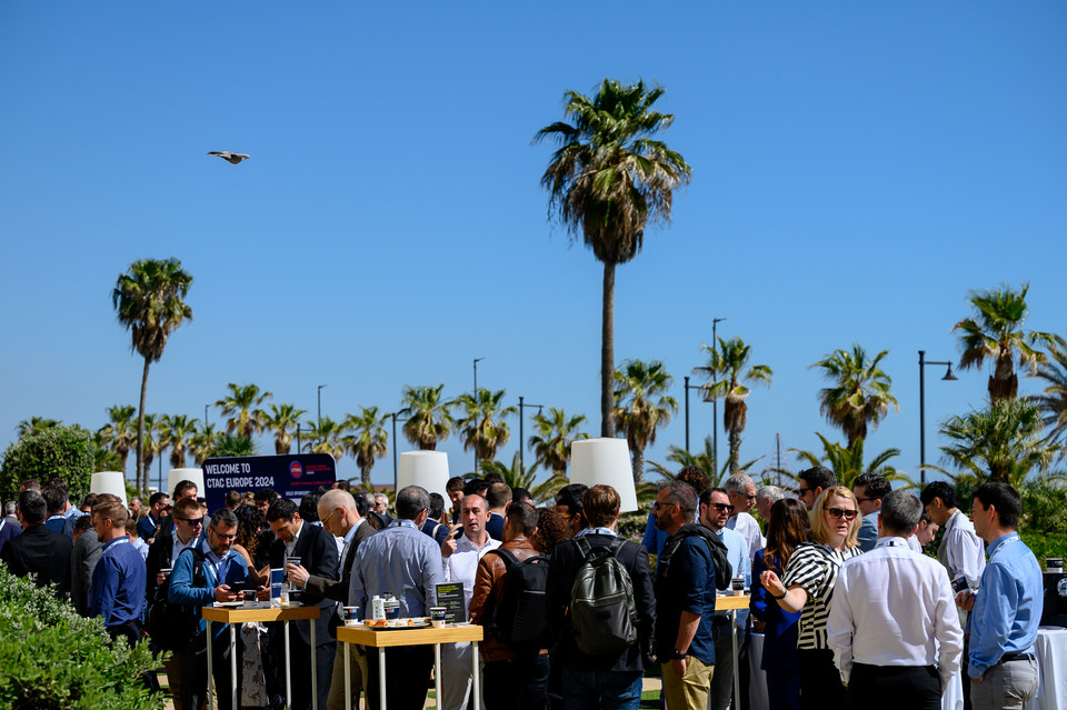 Networking Breaks at the Valencia waterfront